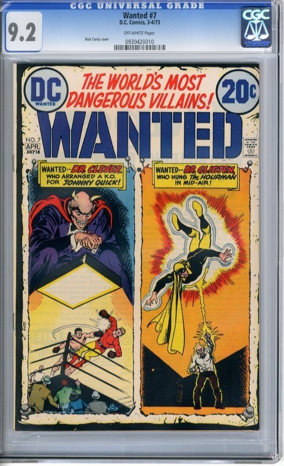 Wanted   #7   CGC   9.2   NM-    Off - white pages   3-4/73  Nick Cardy cover  