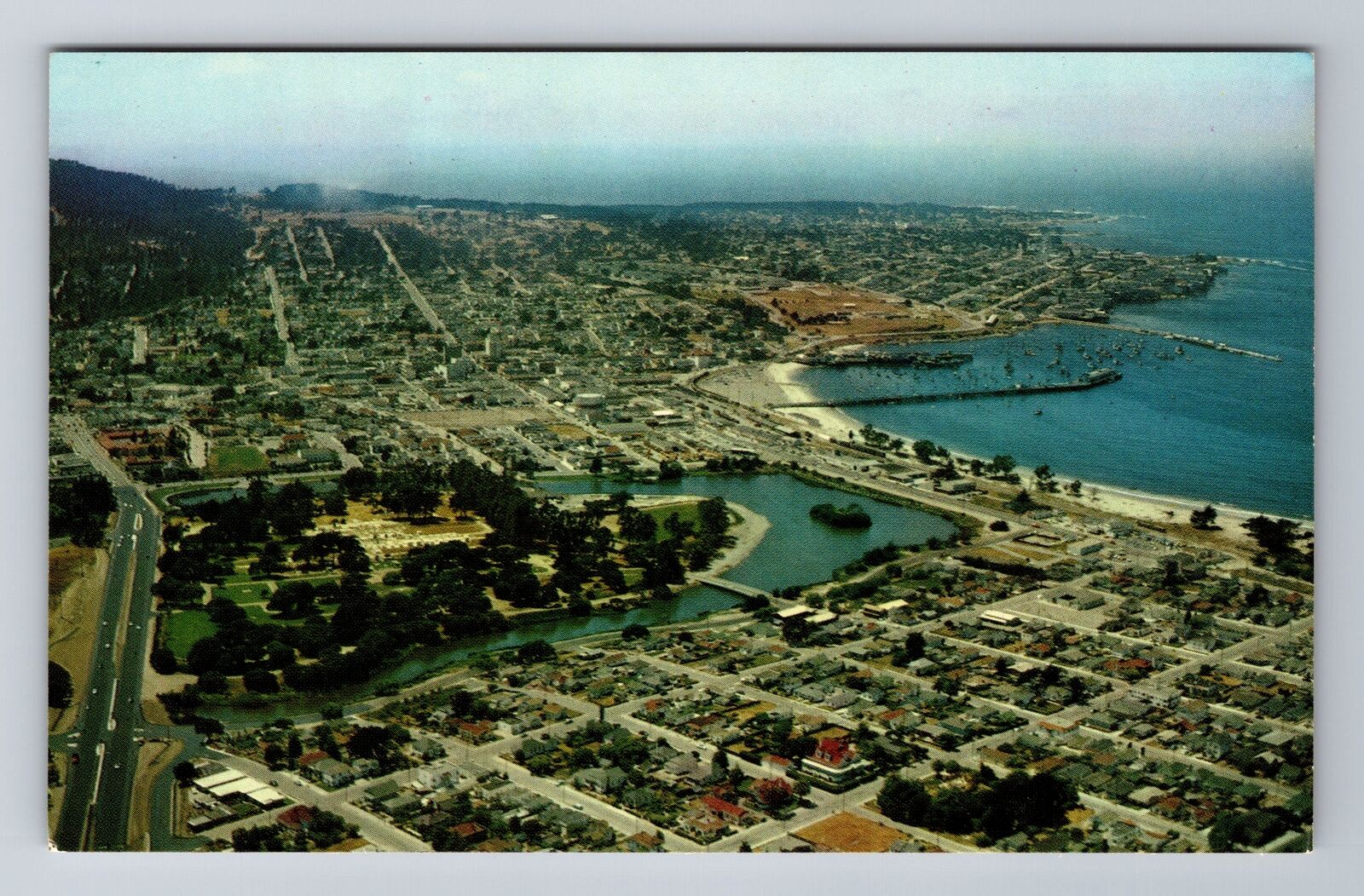 Monterey CA-California, Scenic View, Antique, Vintage Postcard