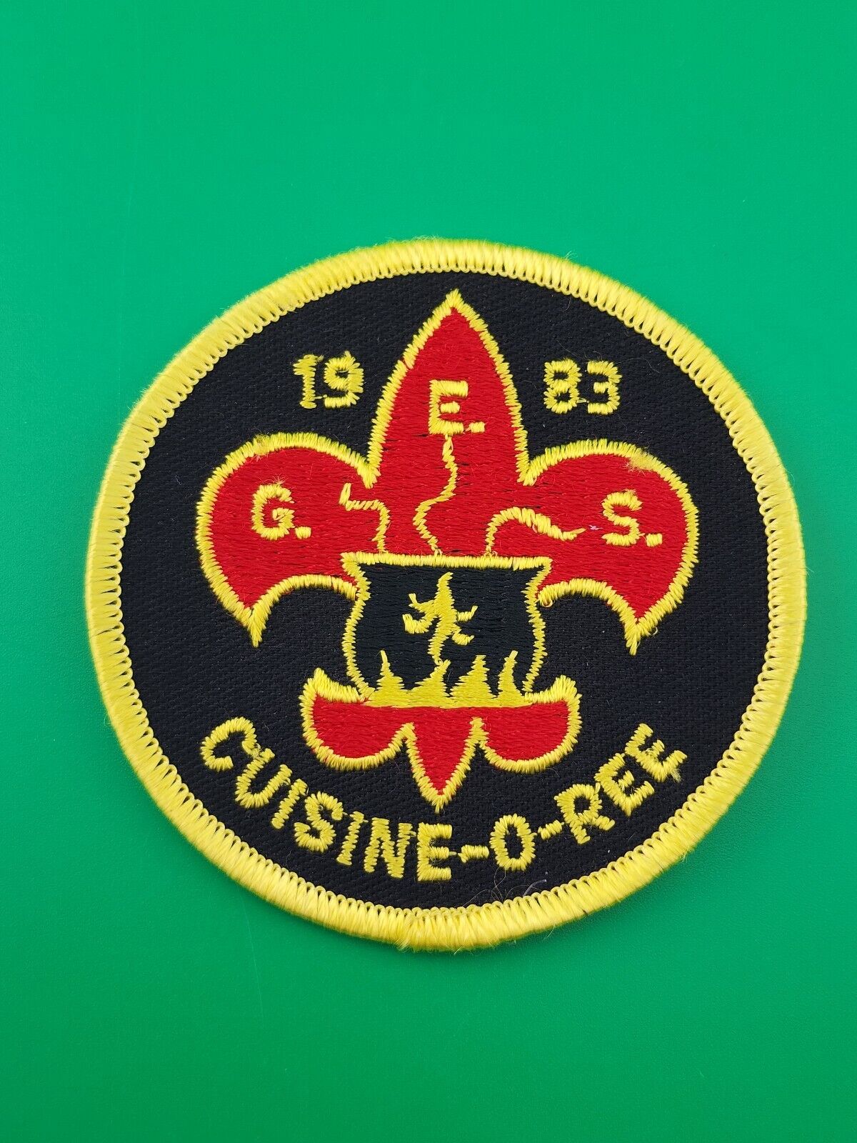 1983  G E S Cuisine-O-Ree Patch BSA Boy Scouts Of America NEW
