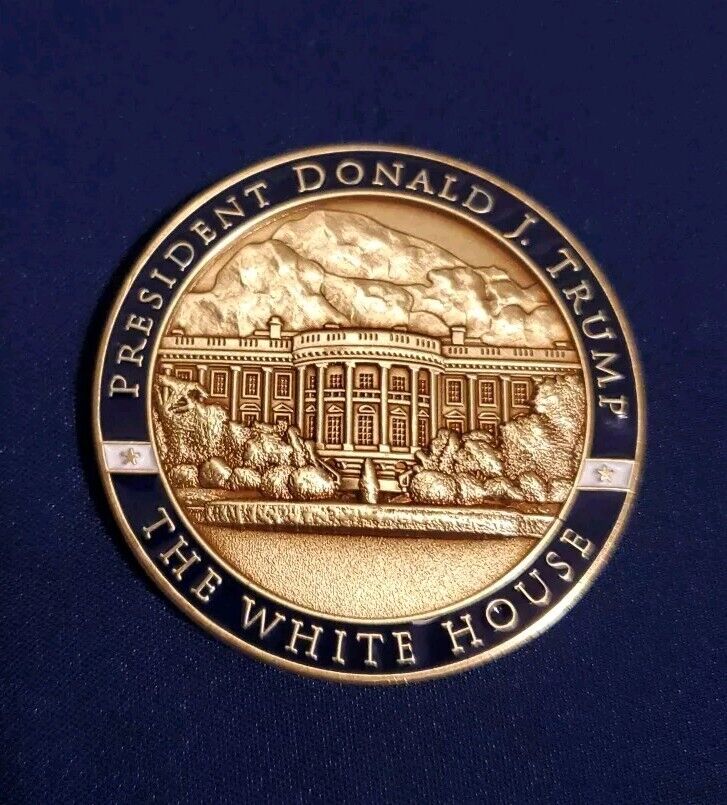 President  Donald Trump The White House. Authentic. New and Rare Challenge coin 
