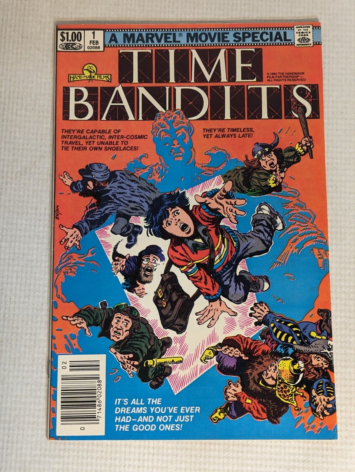 Time Bandits #1 1982 VG+ Marvel Movie Special Rare VTG Comic John Cleese Sci-Fi