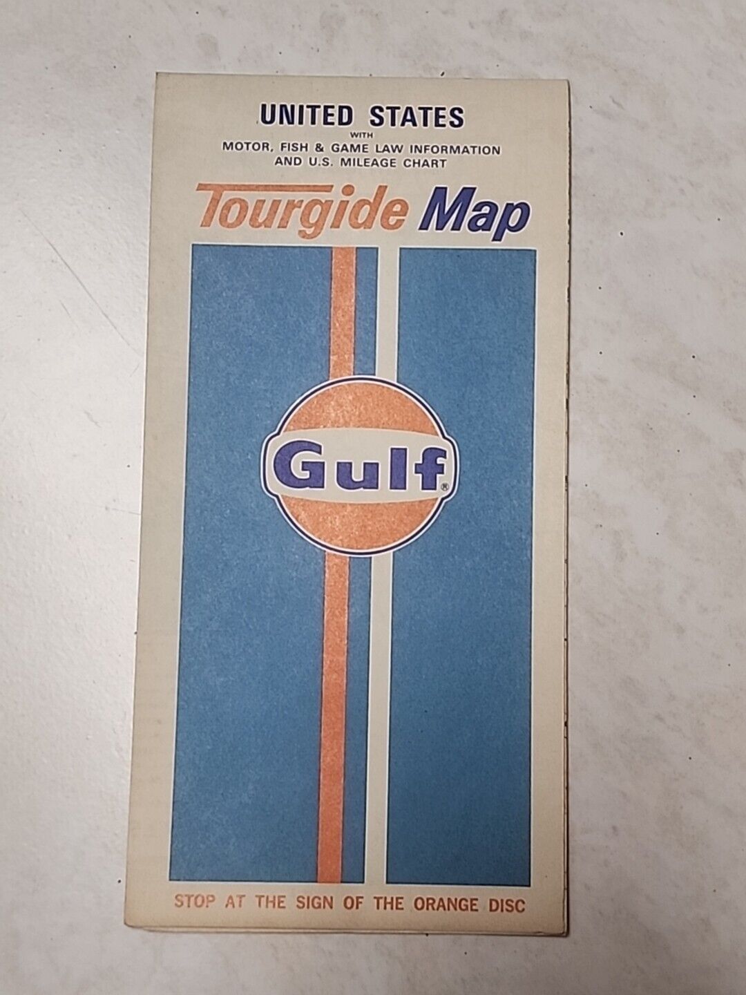 Vtg Gulf Oil Gas United States Road Info Tourgide Map Pocket US Mileage Chart