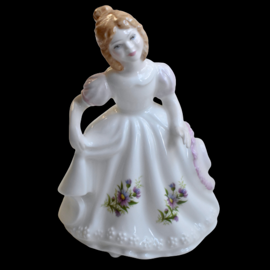 1990 Royal Doulton Porcelain China September Girl Figurine Handmade in England