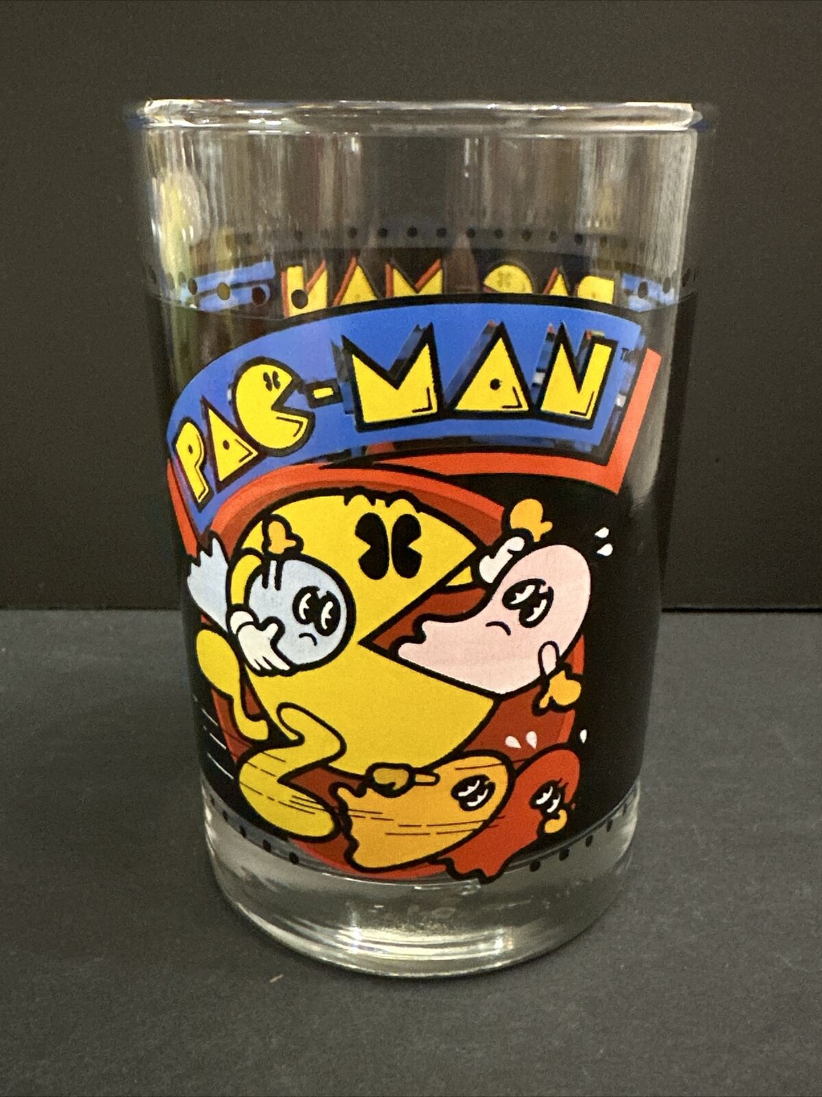Vintage Pac-Man Drinking Glass Arby\'s Collector Series 1980 Midway Bally 