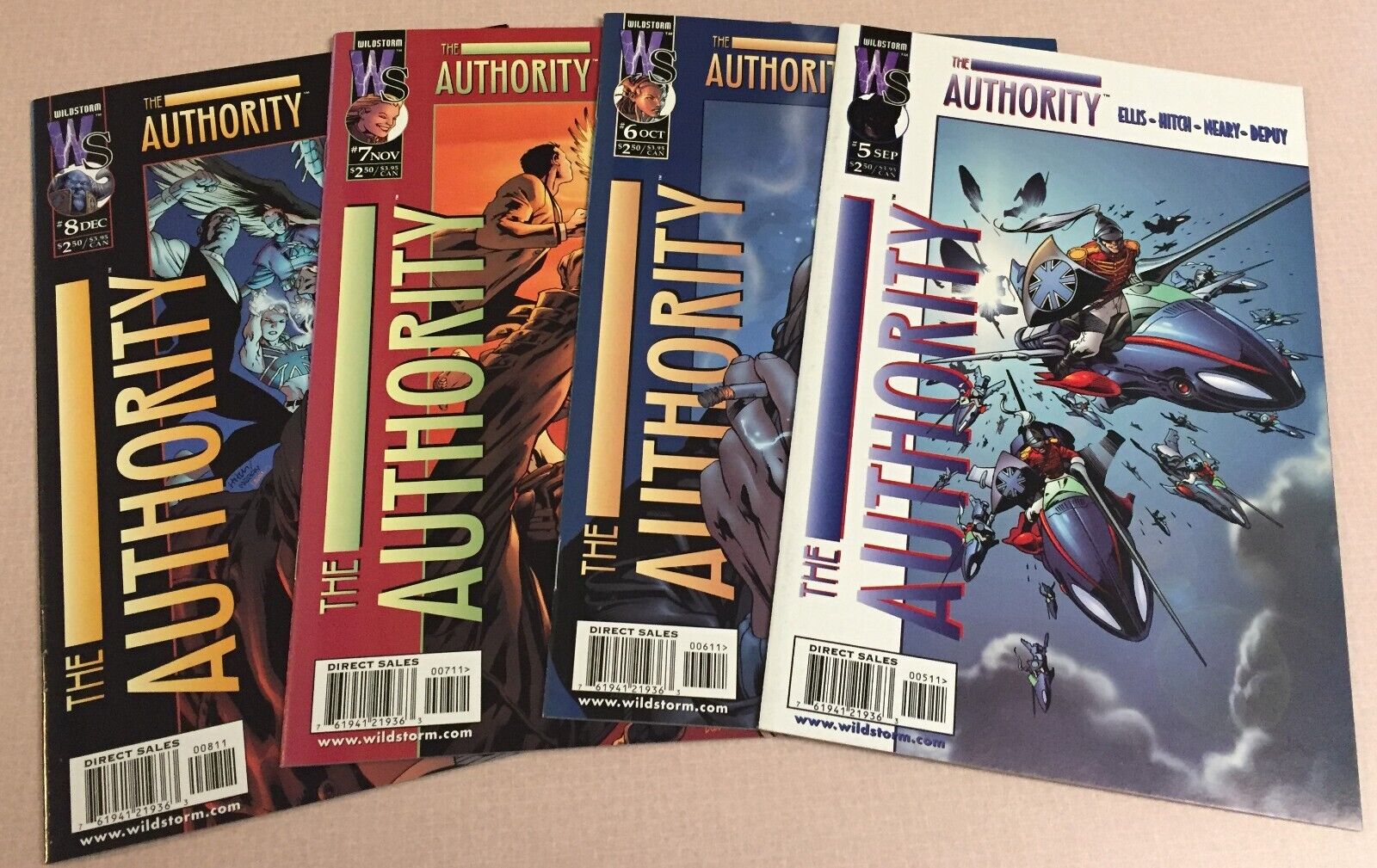 The Authority #5, #6, #7 & $8 vol 1 first prnts 1999 HG Wildstorm Comics L@@K