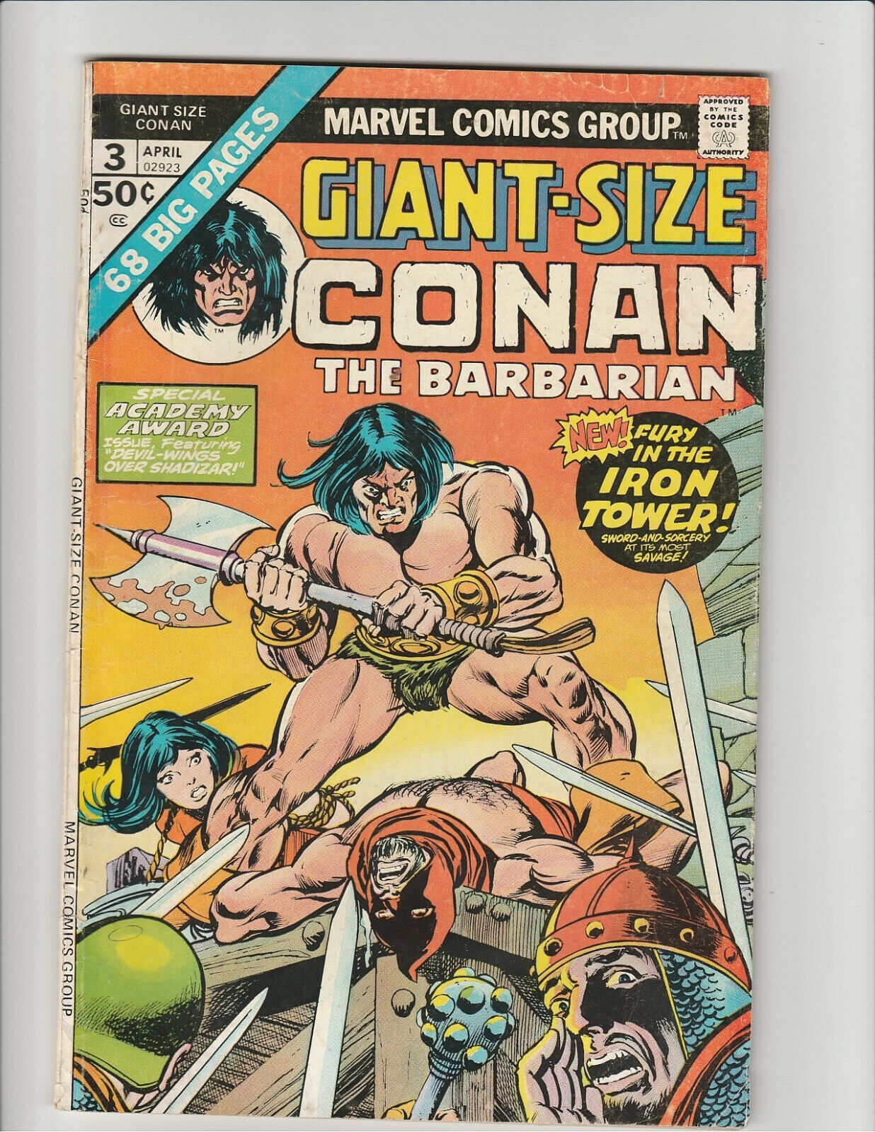 Giant Size Conan the Barbarian #3 FN- 5.5 1975 Marvel Comics Iron Tower 1975