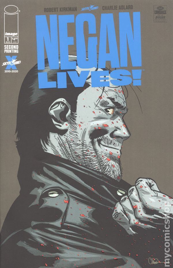 Walking Dead Negan Lives One-Shot 1D 2nd Printing VF 2020 Stock Image