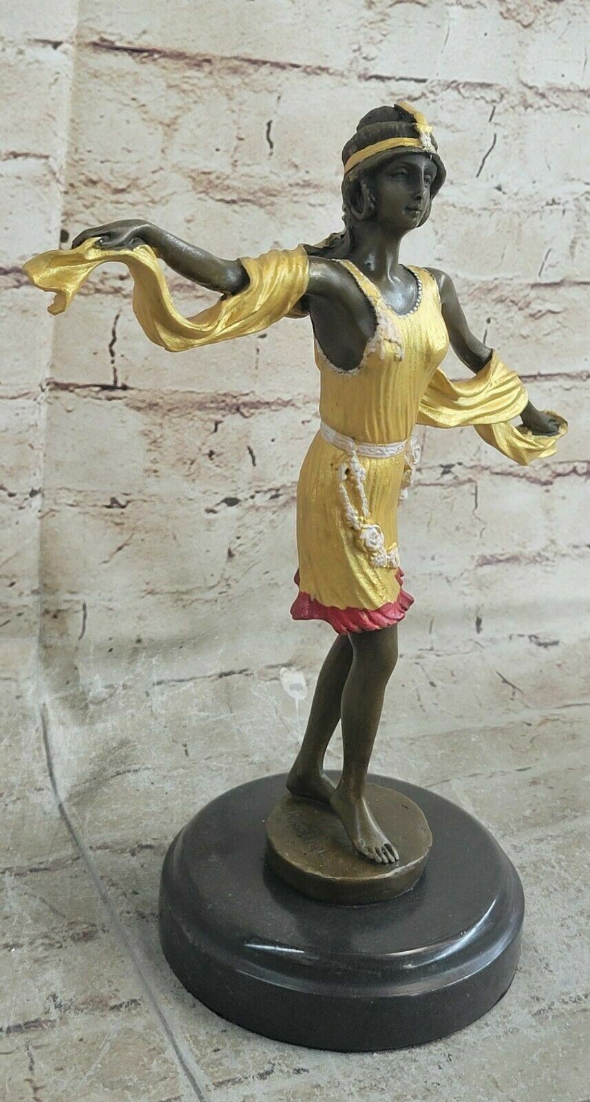 French Moulin Rouge Dancer Bronze Statue By Mirval Art Sculpture Figurine Sale