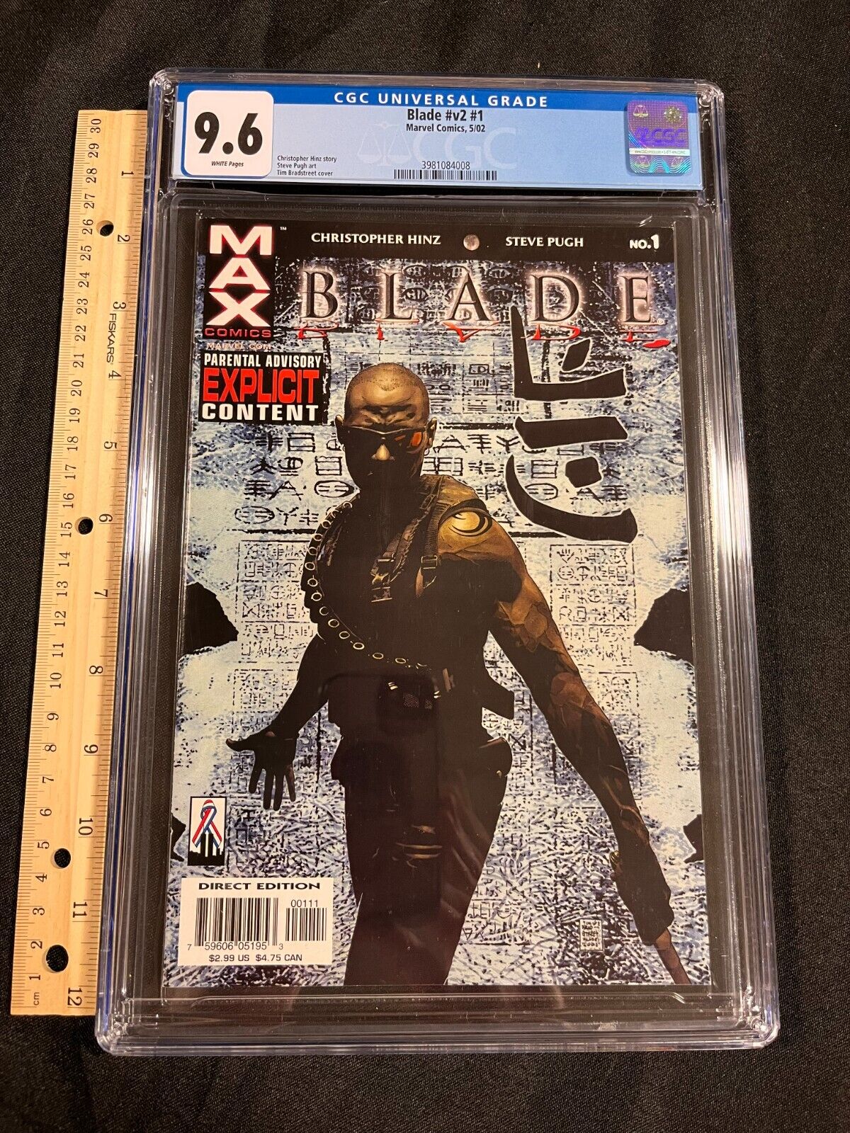 2002 May Issue #1 Marvel Comics Blade Graded CGC 9.6 AA 1624