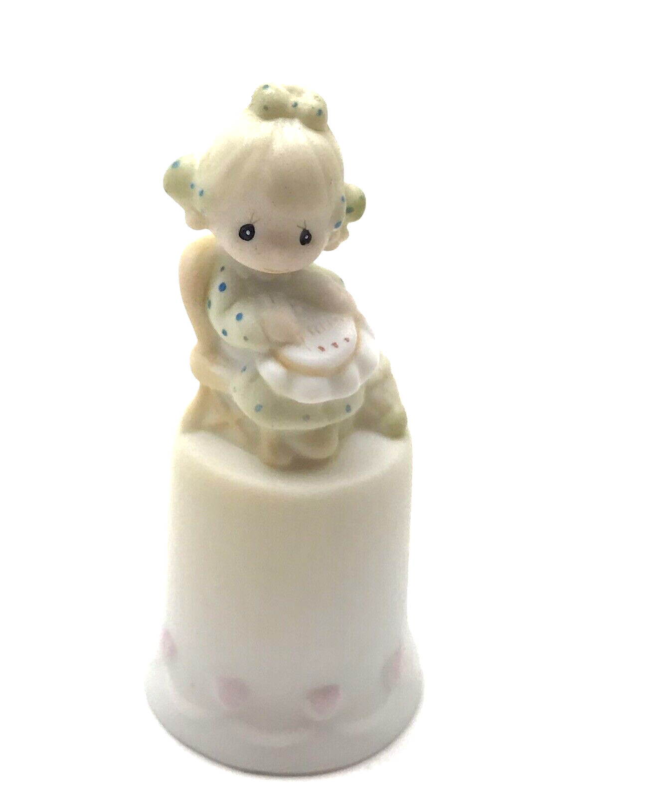 MOTHER SEW DEAR Porcelain Thimble 1984 Precious Moments Mother\'s Day