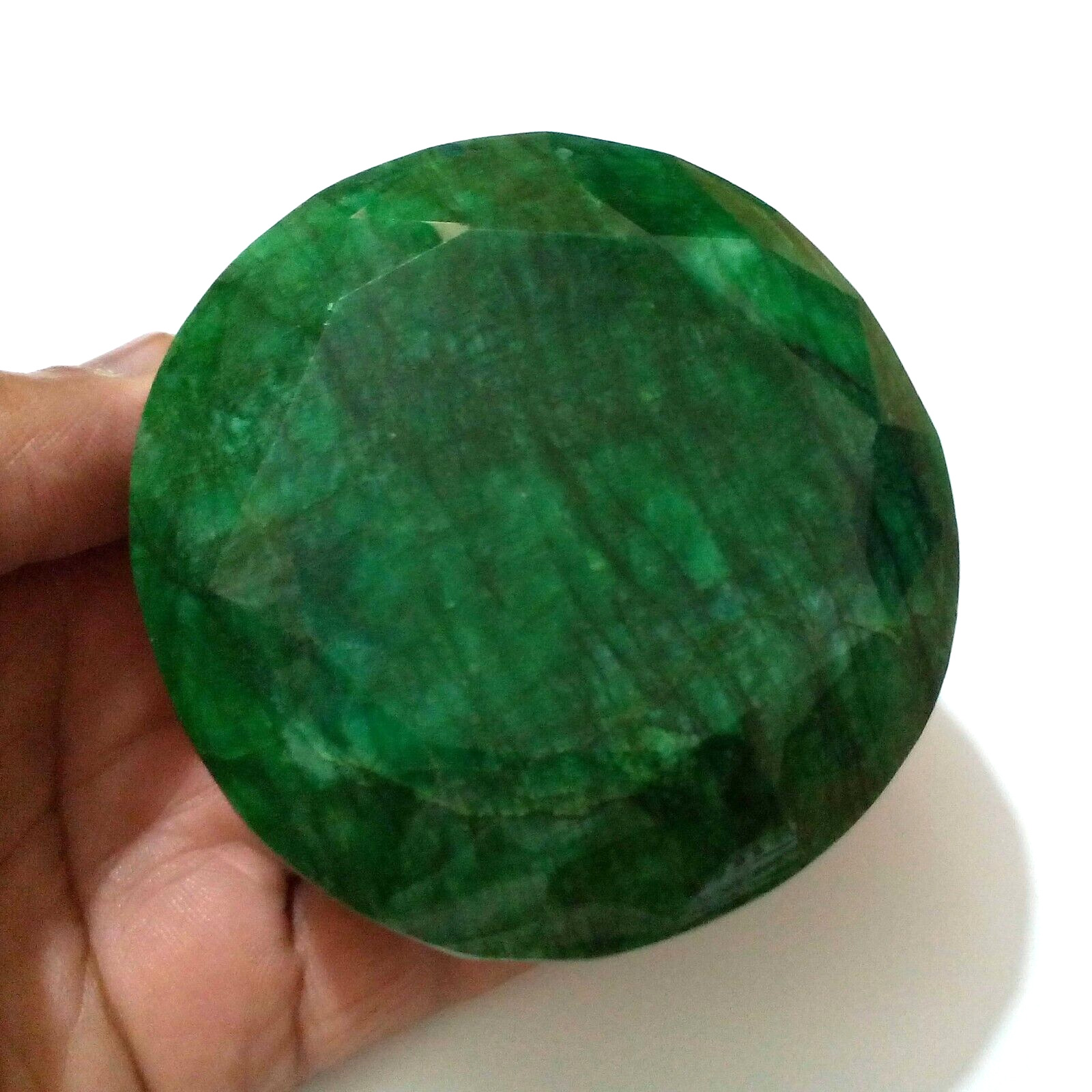 Natural Brazilian Emerald Huge Size Faceted Round Shape 2920 Crt Loose Gemstone