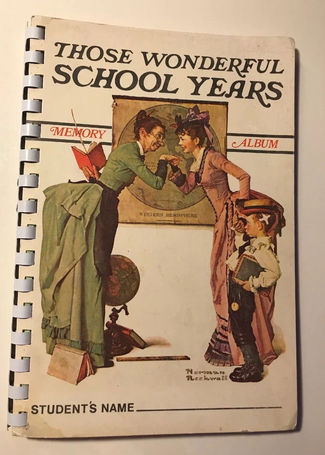Vintage “Those Wonderful School Years” Norman Rockwell Memory Album: 1972