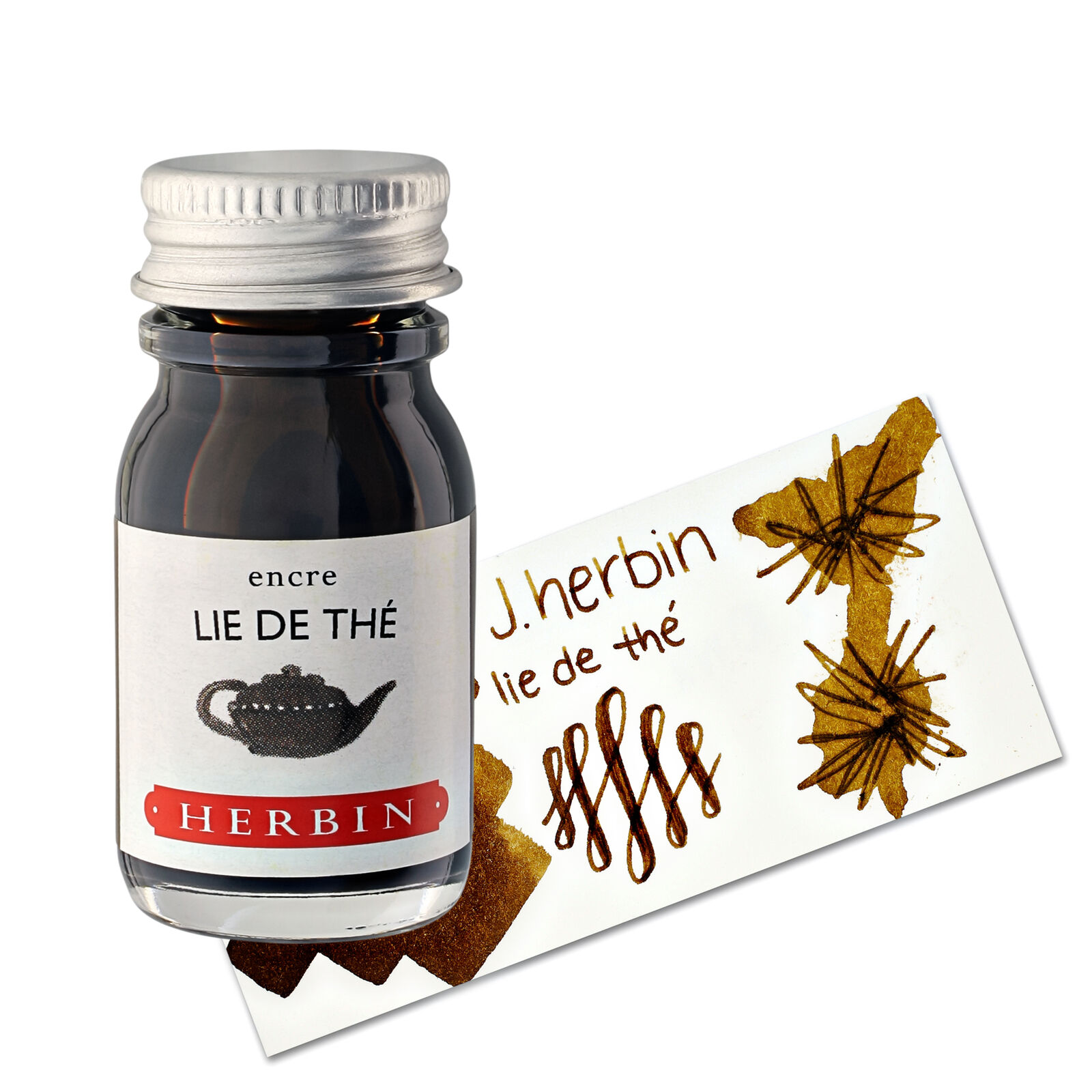 J. Herbin Fountain Pen Ink - Lie de thé (Brown Tea) - 10ml - H115-44