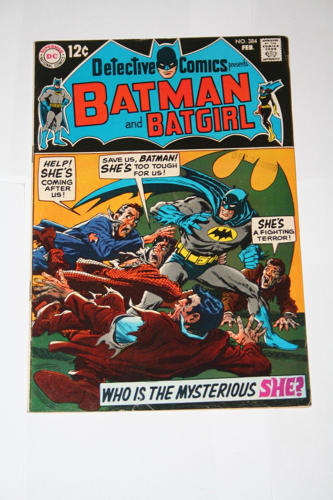 Detective Comics #384 1969 DC Batman 1st Batgirl solo Irv Novick cover