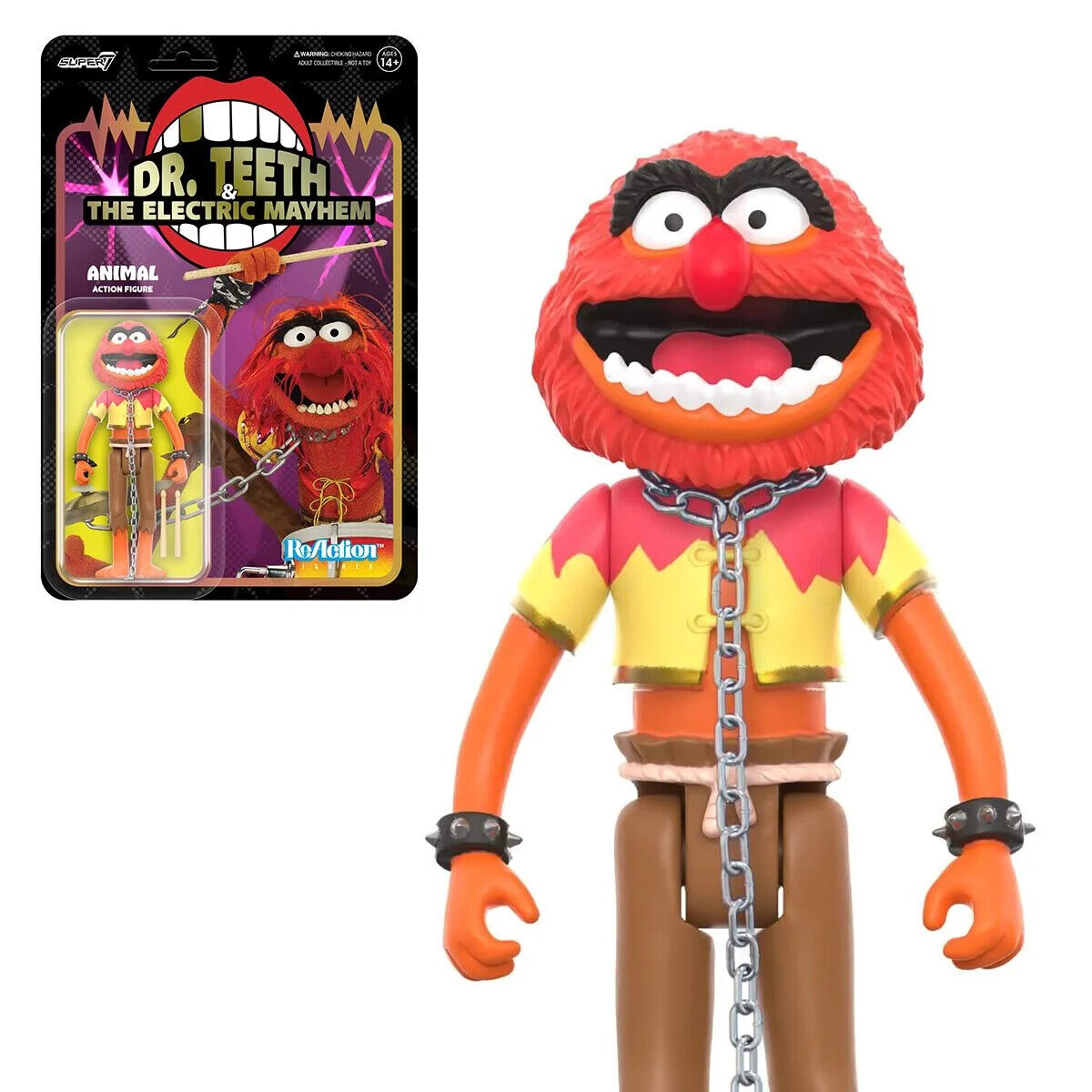 Animal Dr. Teeth The Muppets Super 7 Reaction Action Figure