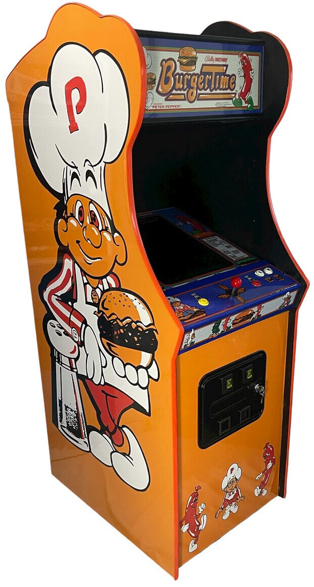 BURGERTIME ARCADE MACHINE by BALLY MIDWAY 1982 (Excellent Condition) *RARE*
