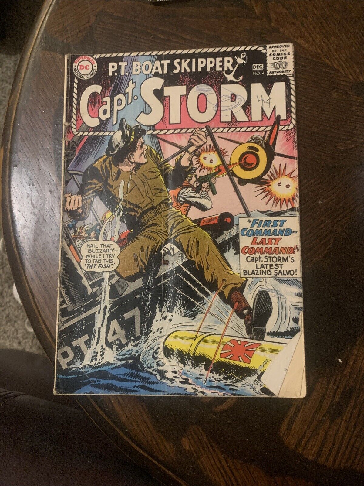 Capt. Storm PT Boat Skipper # 4 DC Comics December 1964 WW2 The Losers