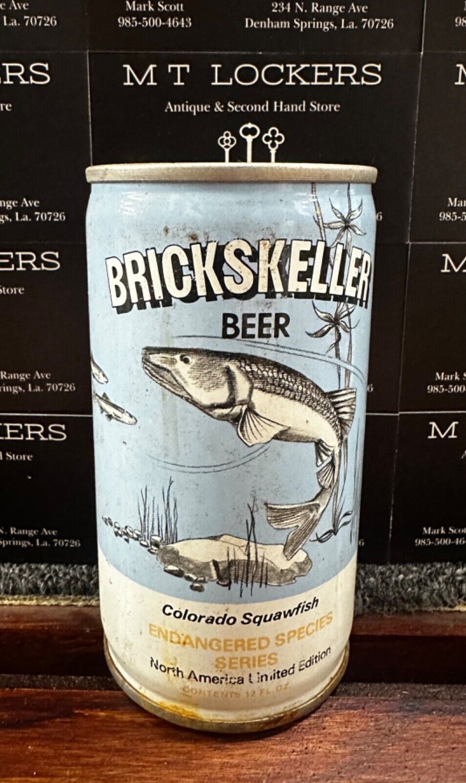 BRICKSKELLER Beer Can Colorado Squawfish Empty Pull Tab Endangered Species 