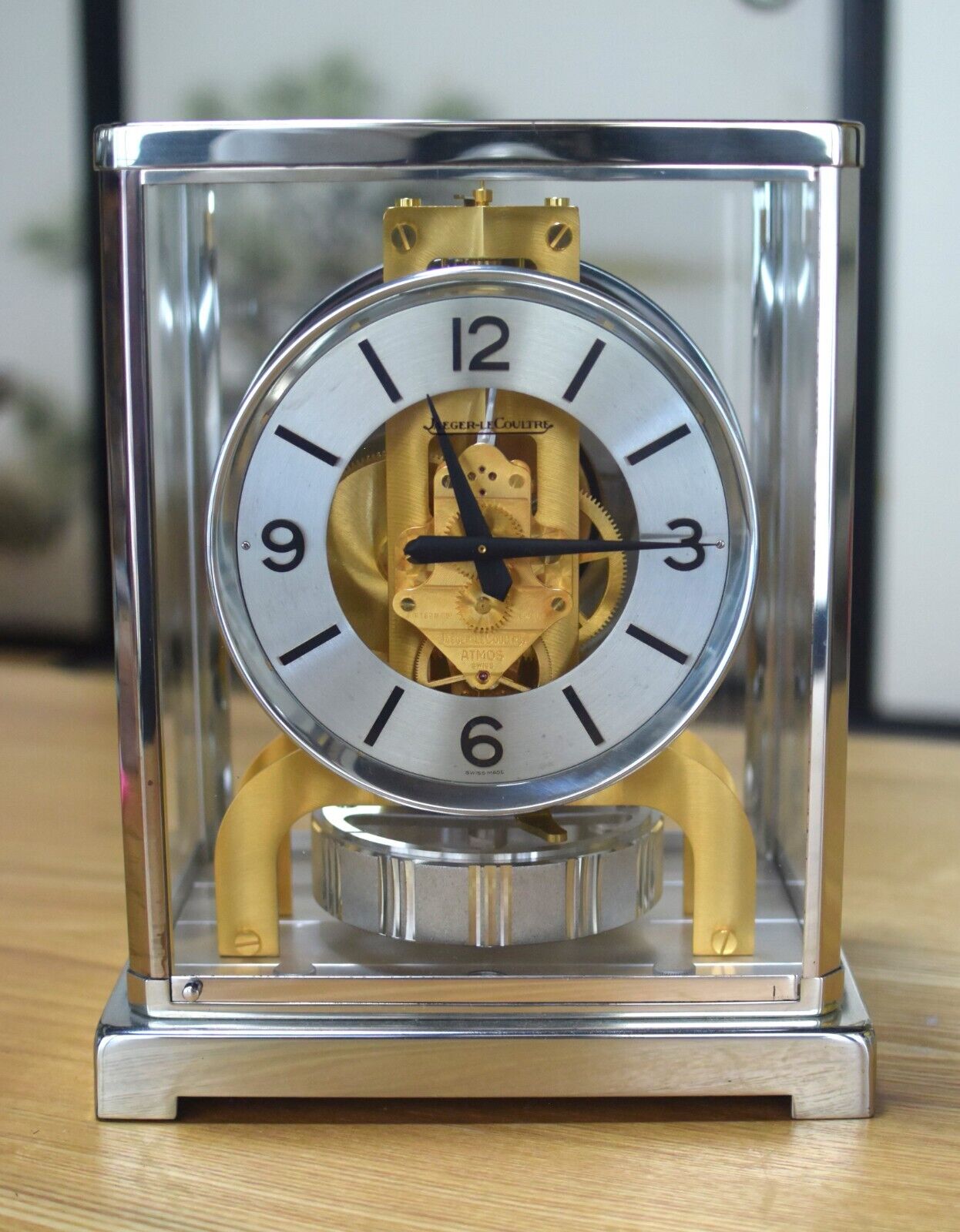 Vintage Jaeger LeCoultre Atmos Clock Bicolor 150th Anniversary 526