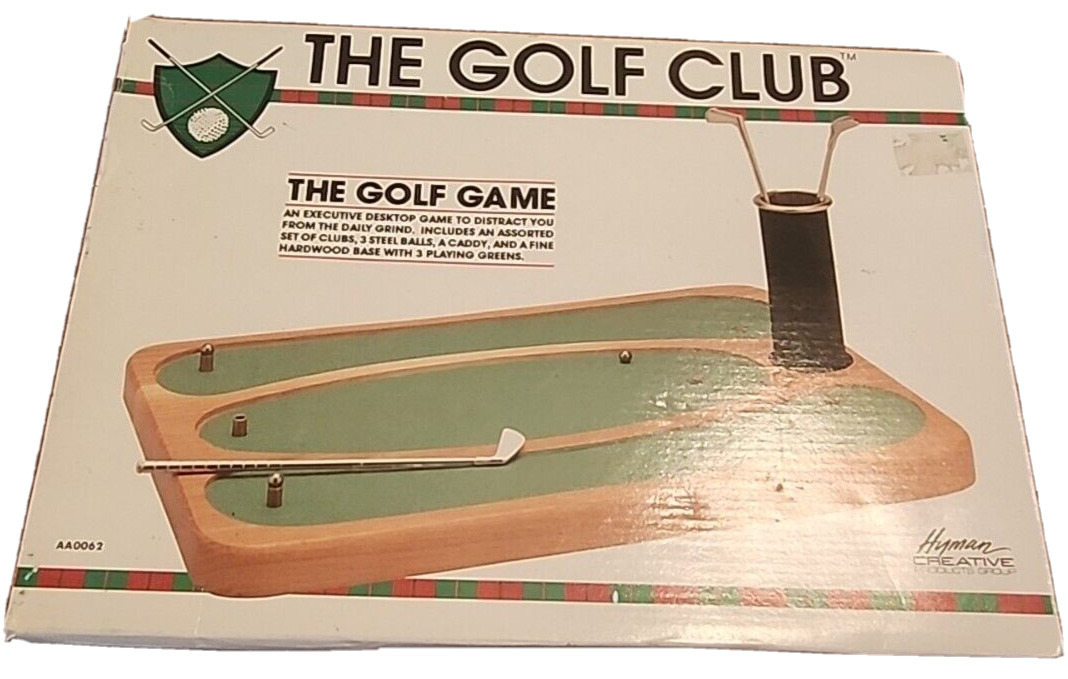 Vintage Hyman Creative The Golf Club Executive Desktop Game Wooden Course AA0062