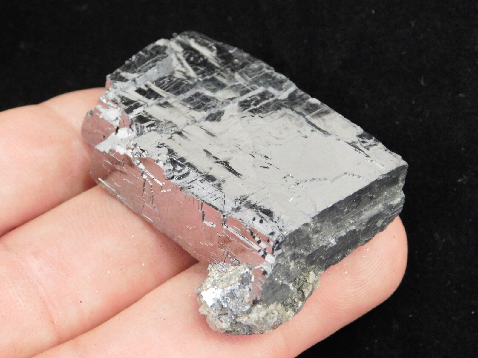 Super Shiny Stepped GALENA Crystal 100% Natural Missouri 110gr