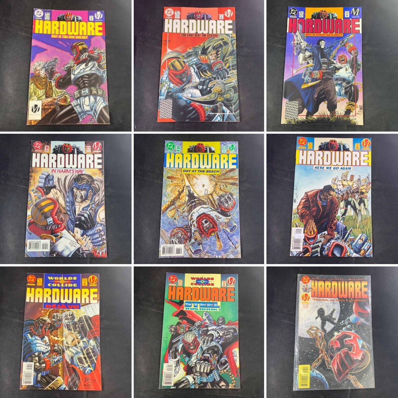 (Lot Of 11) Hardware No. 3, 4, 5, 10, 13, 14, 17, 18, 37 Milestone DC Comics