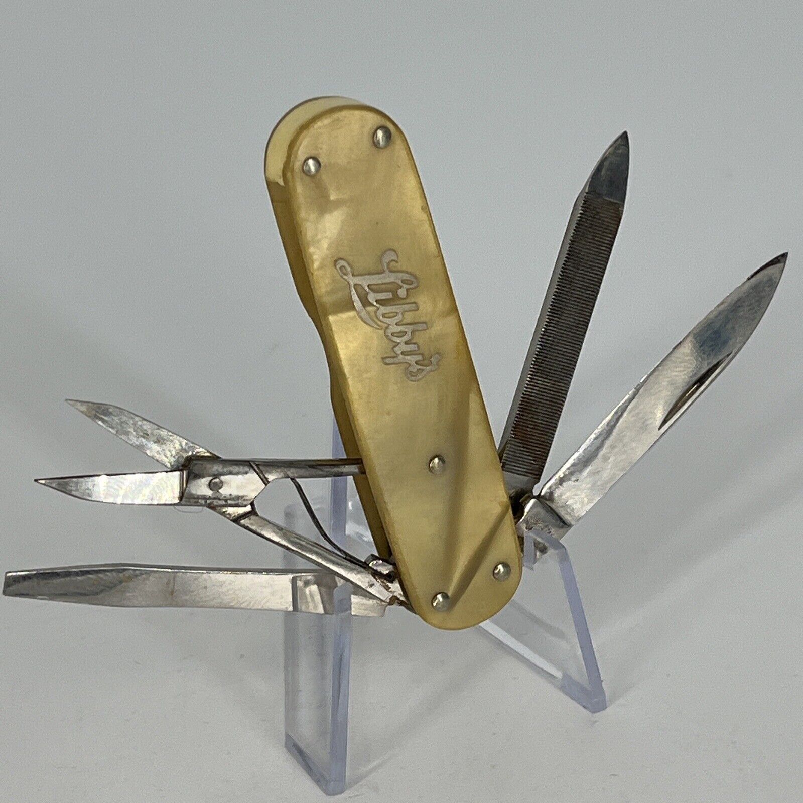 Vintage Tidex Gebr Stamm Solingen Germany Libby\'s Advertising Pen Pocket Knife