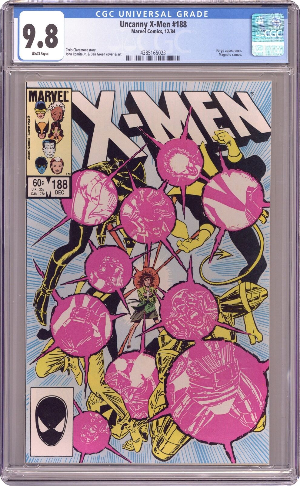 Uncanny X-Men #188D CGC 9.8 1984 4385165023