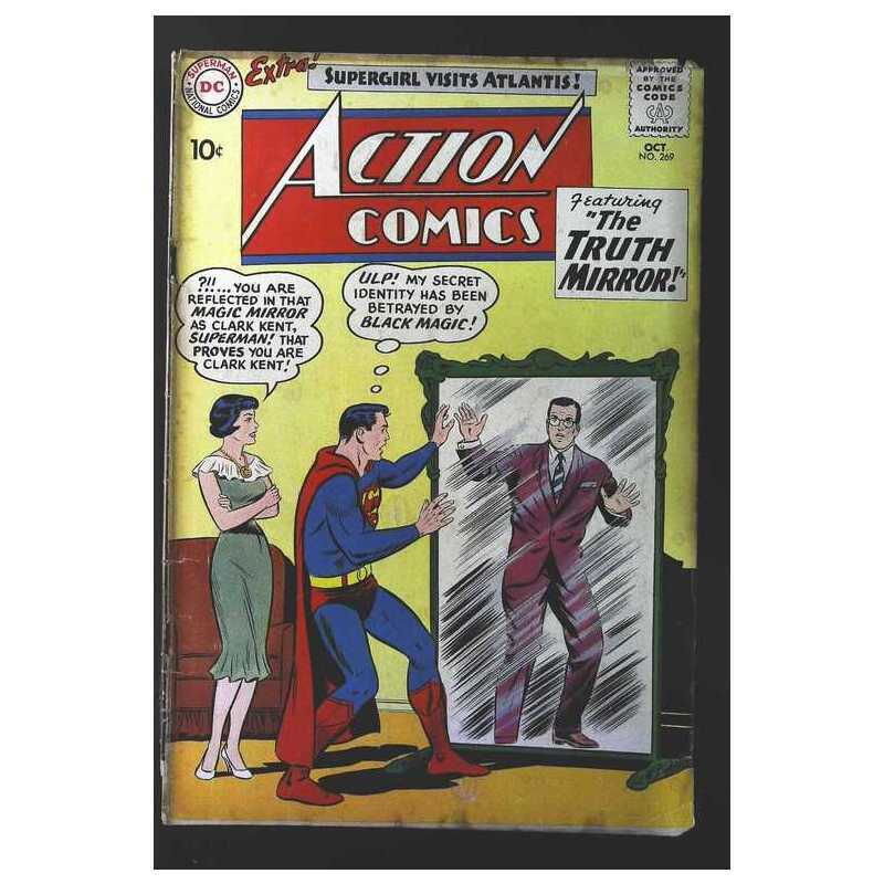 Action Comics (1938 series) #269 in Very Good minus condition. DC comics [a;