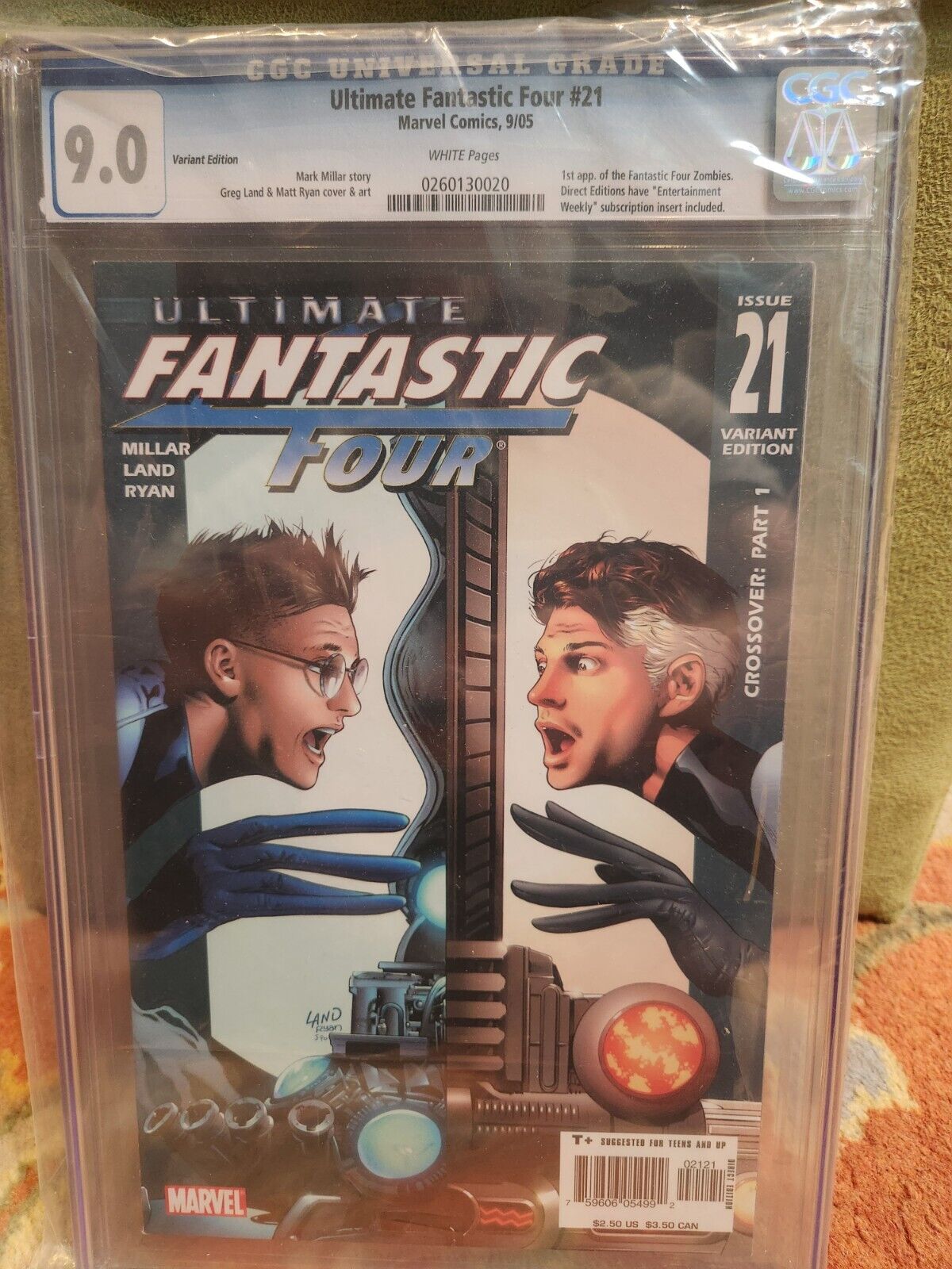 Ultimate Fantastic Four #21 CGC 9.0 1st Marvel Zombies ~ Variant Edition~ 2005