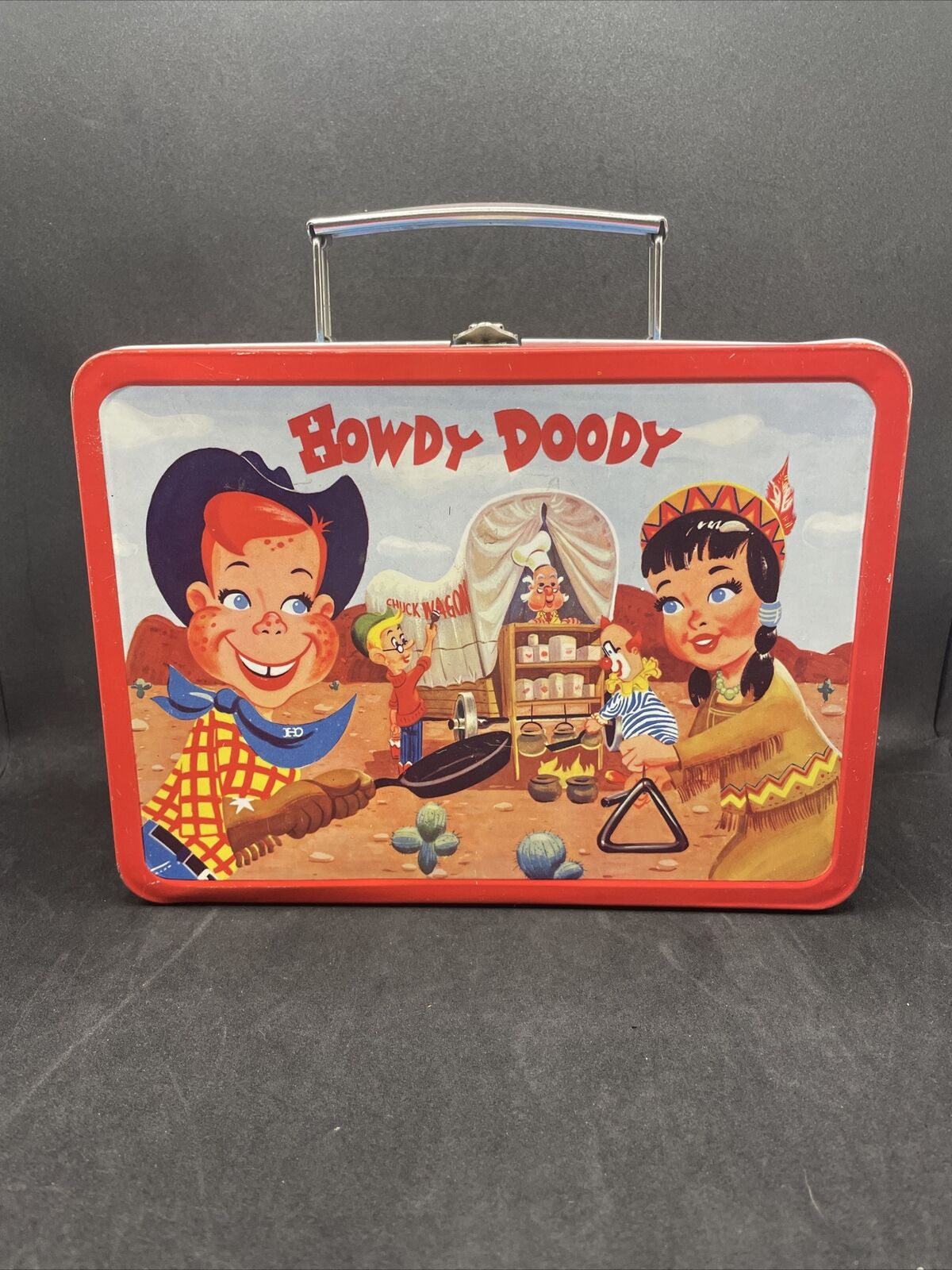 Rare 1954 Adco Liberty Howdy Doody Metal Lunch Box “SD Collection”