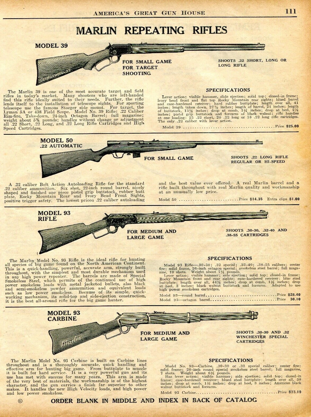 1934 Print Ad of Winchester Model 63 03 07 10 Takedown Rifle