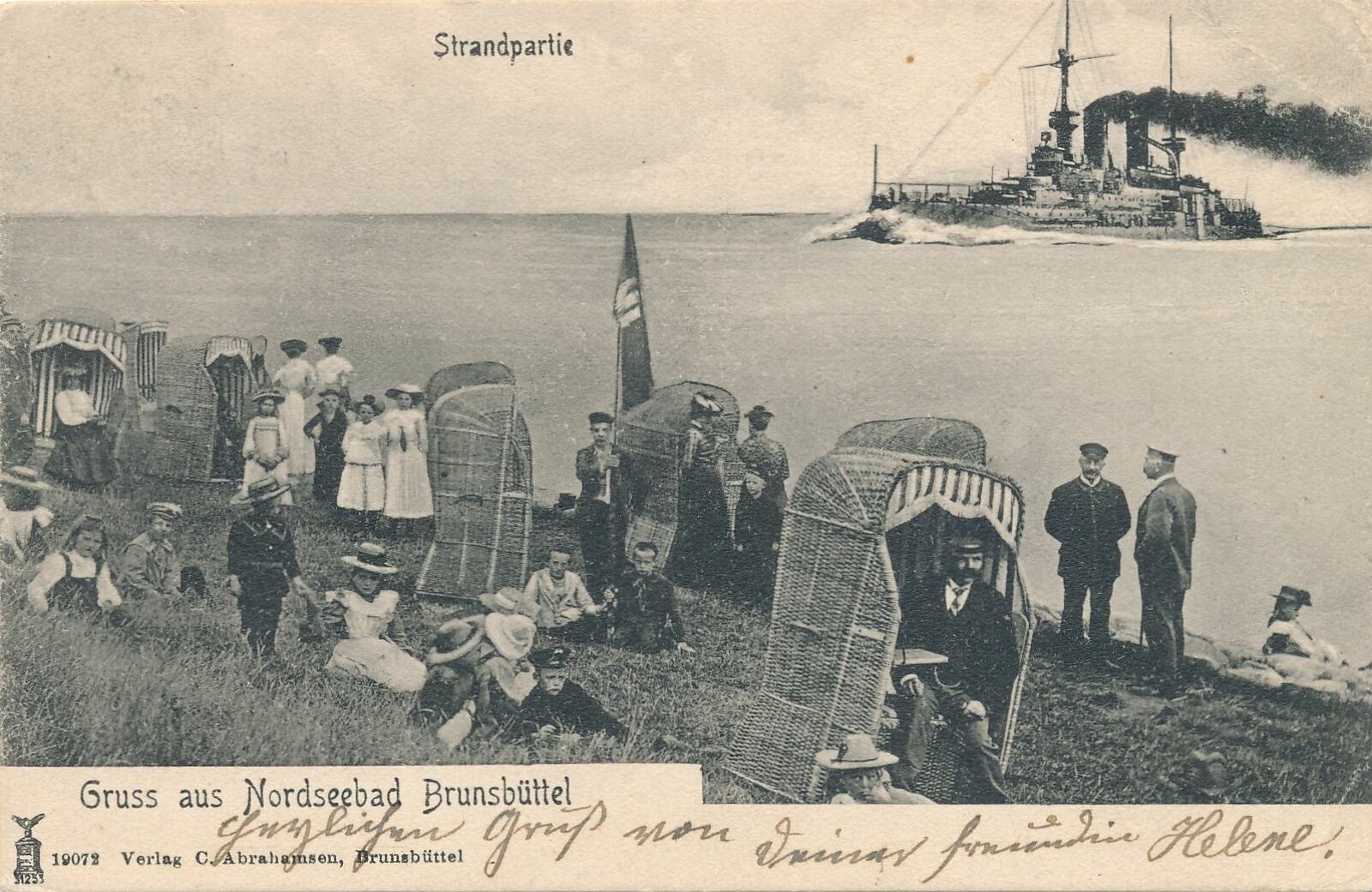 BRUNSBUTTEL - Strandpartie Gruss Aus Nordseebad - Germany - udb 1904