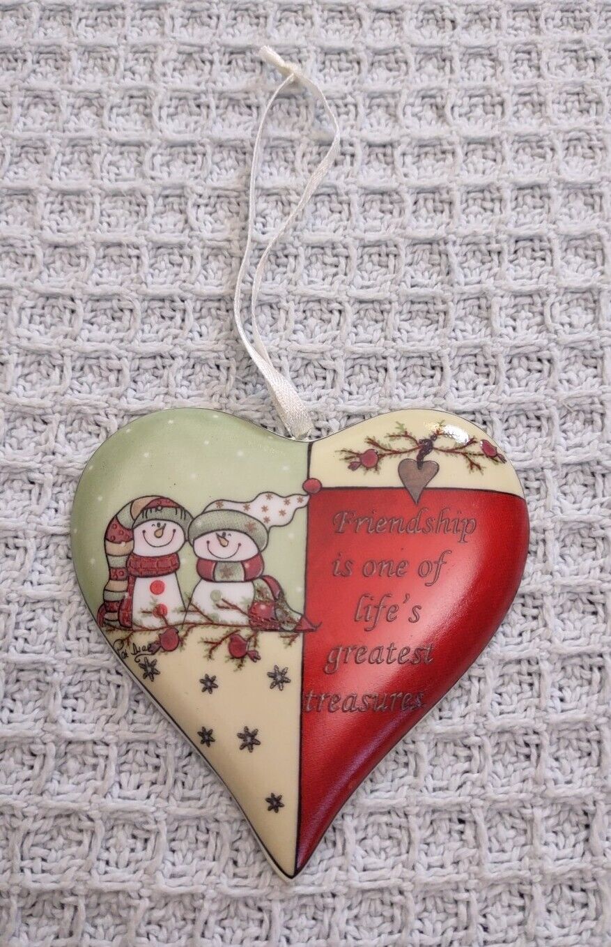 Heart Shaped Christmas Friendship Ornament