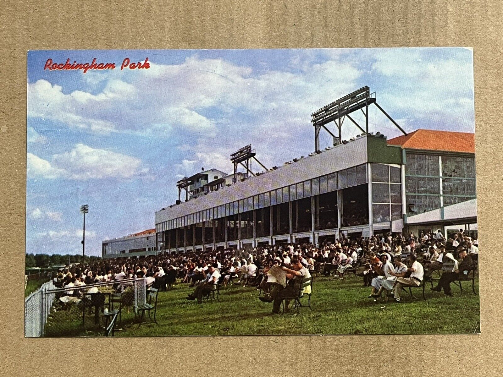 Postcard Salem NH New Hampshire Rockingham Park Horse Racing Track Vintage PC