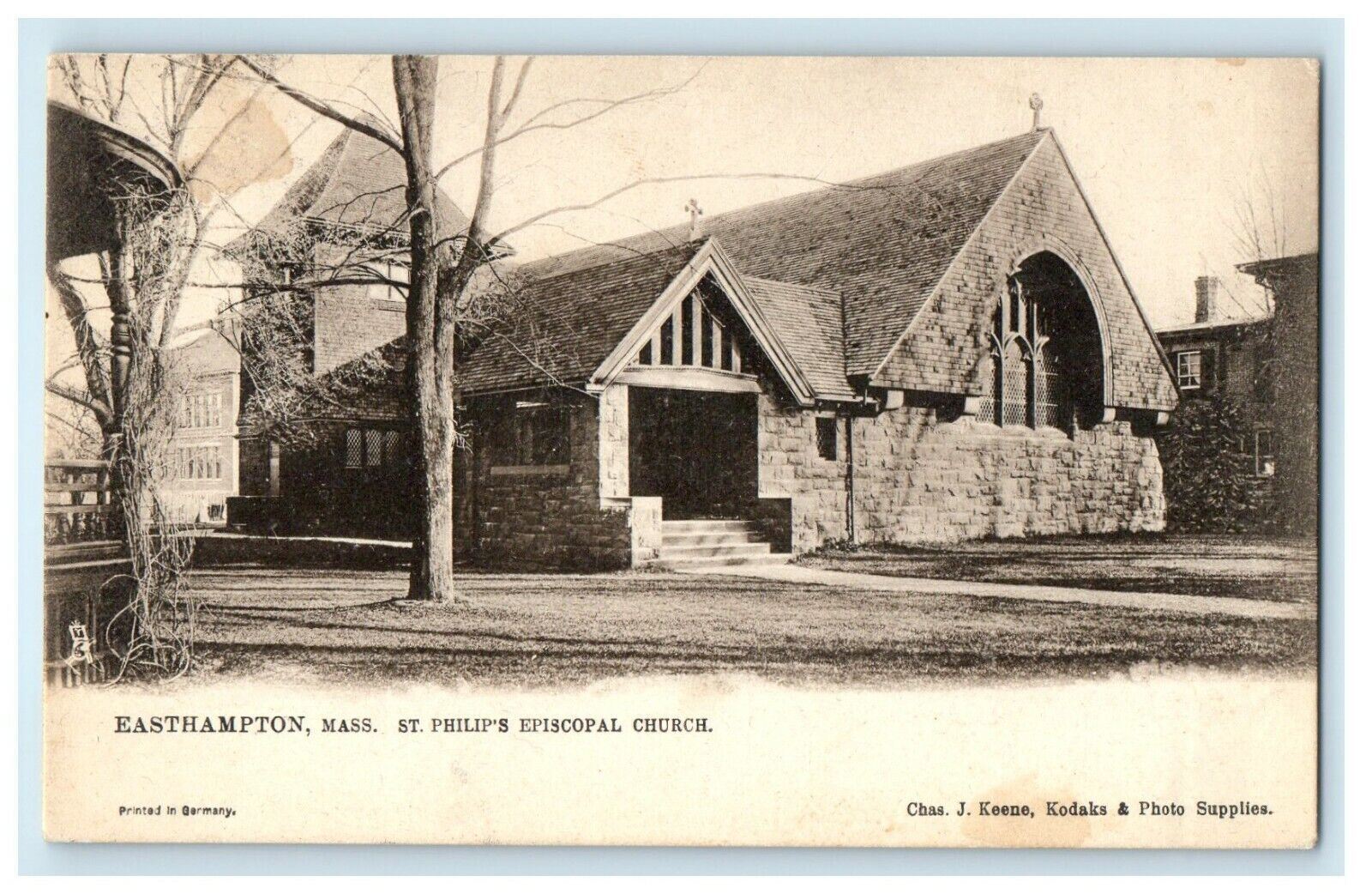 1908 St. Philips Episcopal Church, Easthampton, Massachusetts MA Postcard