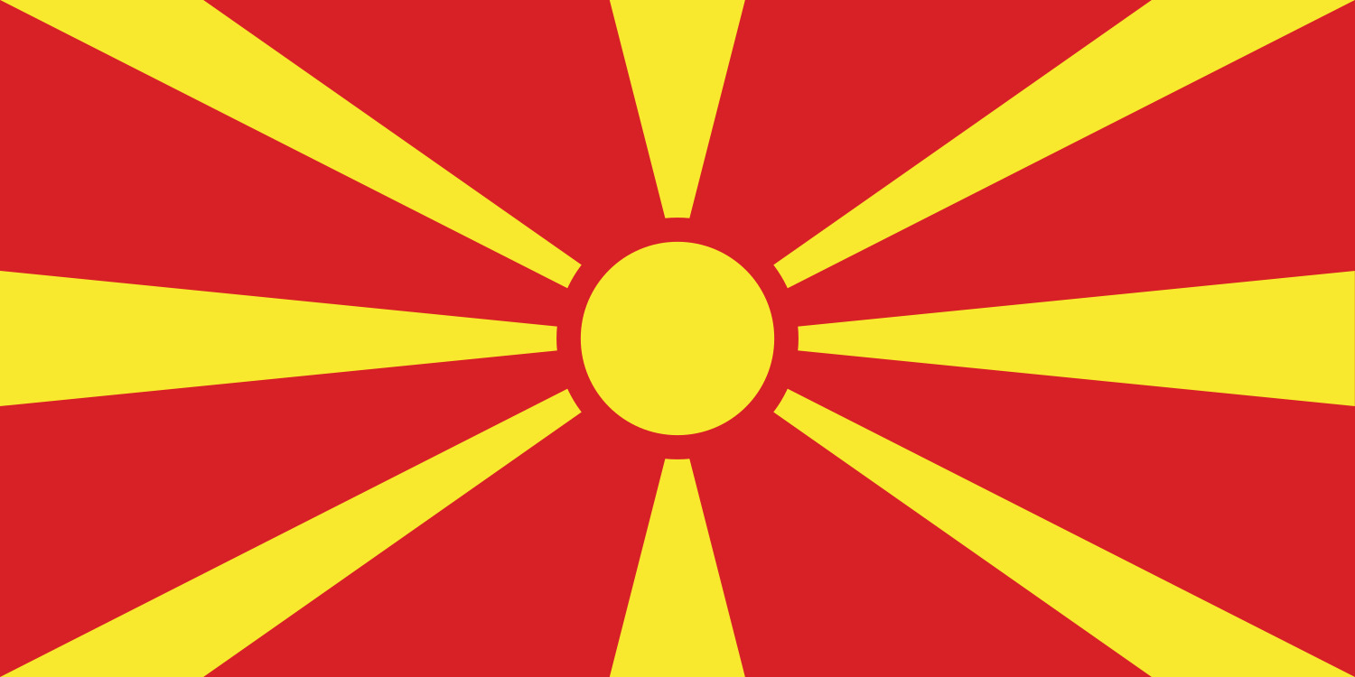 North_Macedonia Flag Country 4