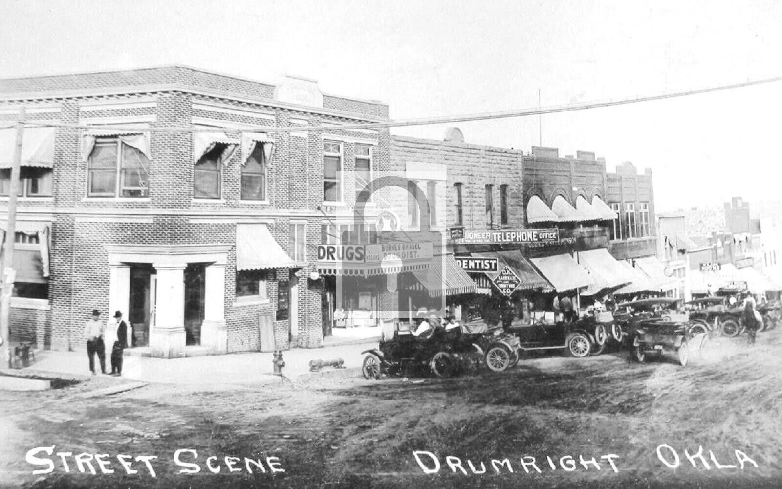 Street View Drug Store Drumright Oklahoma OK 8x10 Reprint
