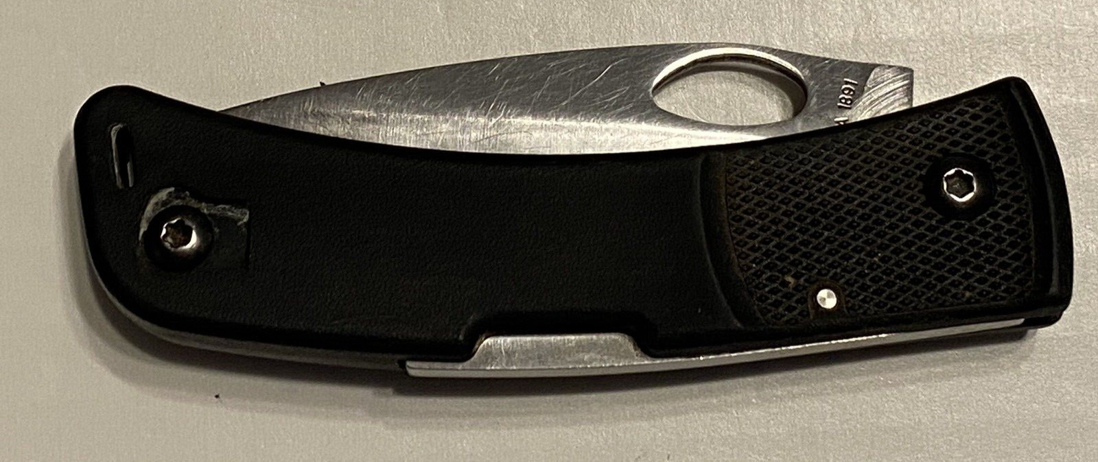 CUTCO USA 1891 BLACK PLAIN BLADE LOCKBACK FOLDING POCKET KNIFE