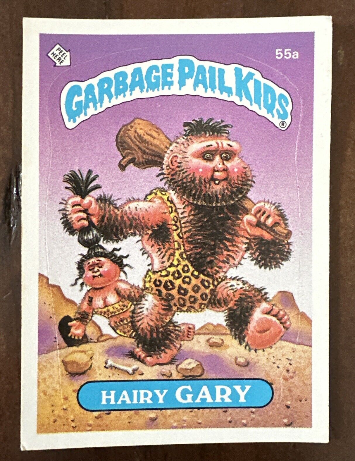 1985 Topps Garbage Pail Kids Original 2nd Series Card #55a HAIRY GARY Near Mint