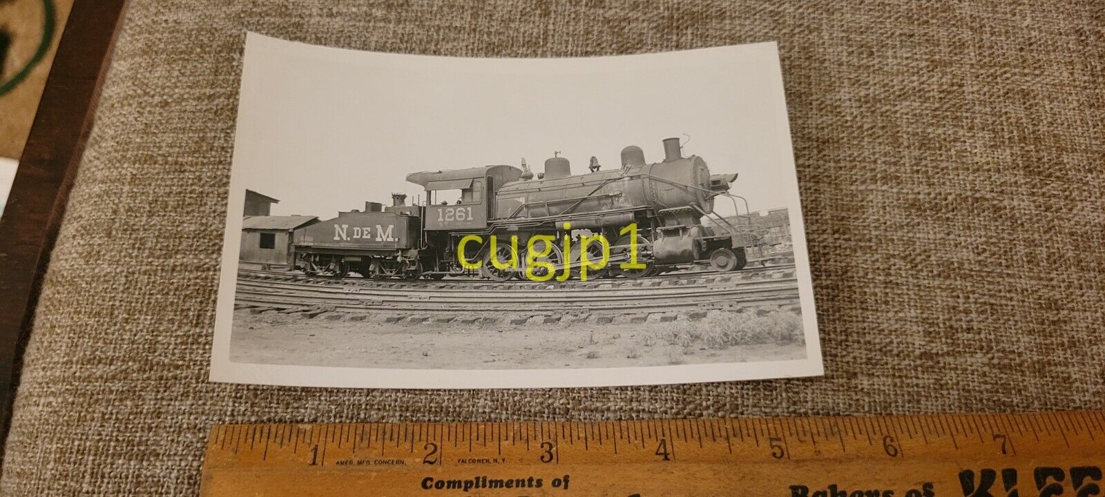 R91 Train Photograph Locomotive Engine RPPC N DE M 1261 G-26 ALCO-COOKE 28293