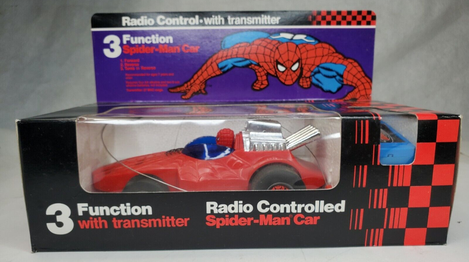 Vintage Spider Man 1979 remote control car Toy Comic