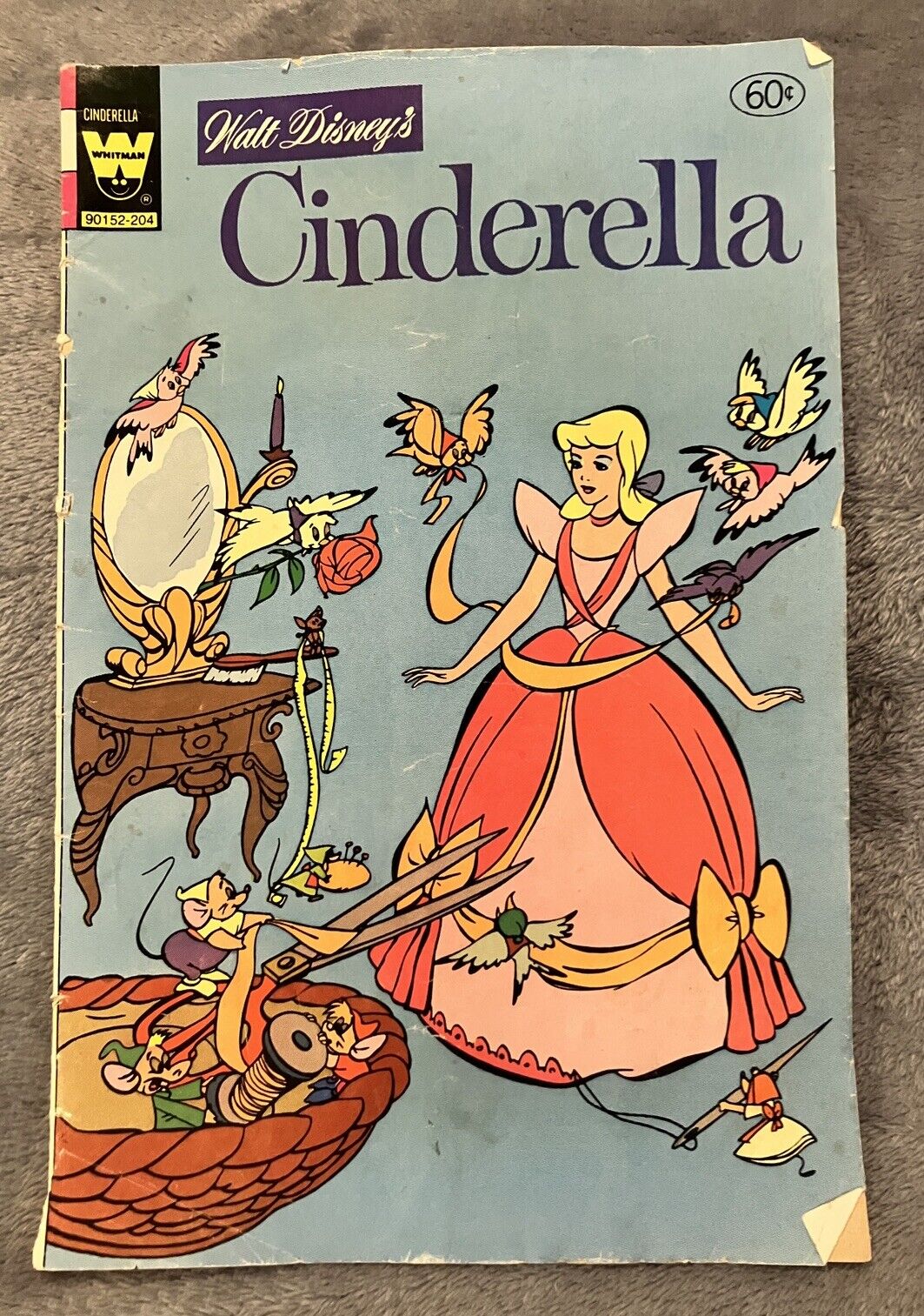 Walt Disney's Cinderella Comic 1950 Reprint Whitman 1982 Dan Gormley cover