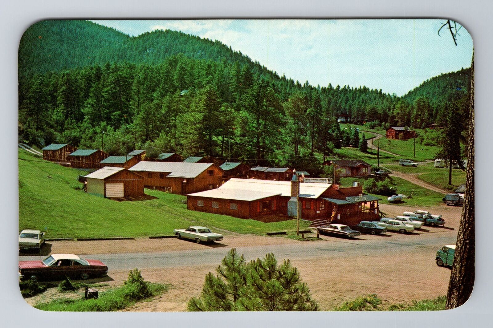 Rye CO-Colorado, Lake Isabel Lodge, Café & Cabins, Advertising Vintage Postcard