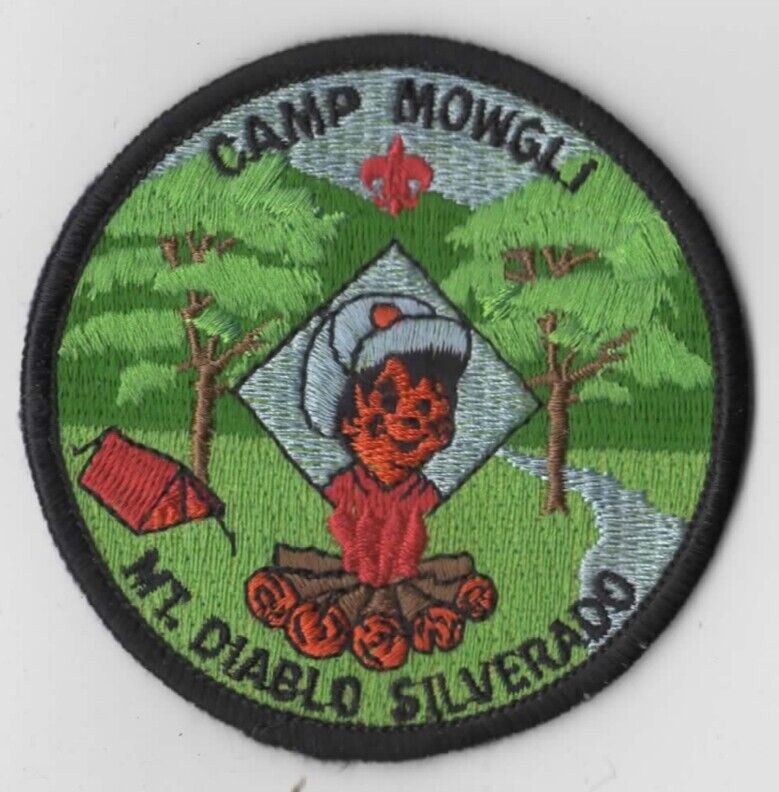 Camp Mowgli Mt. Diablo Silverado  BSA Patch BLACK Bdr. [CA4185]