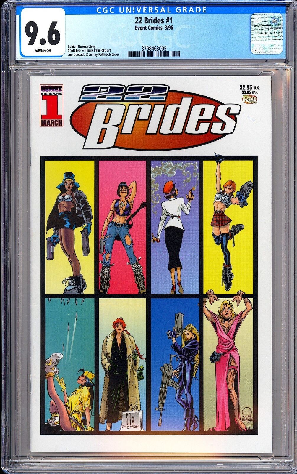 22 Brides #1 CGC 9.6 WP 1996 3798463005 1st Appearance of Painkiller Jane