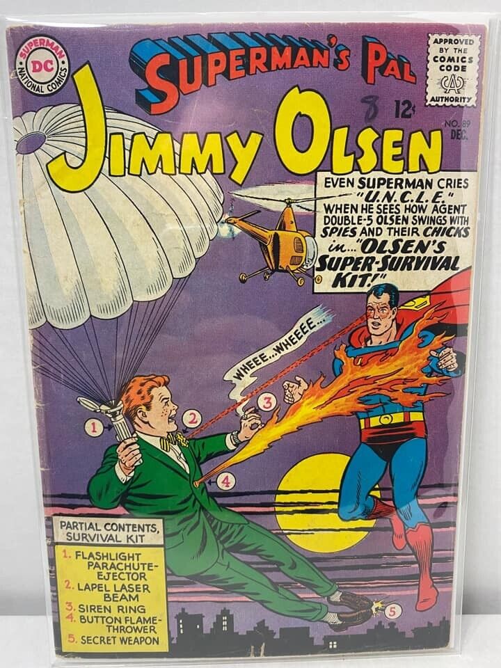 34170: DC Comics SUPERMAN\'S PAL JIMMY OLSEN #89 Fine Minus Grade