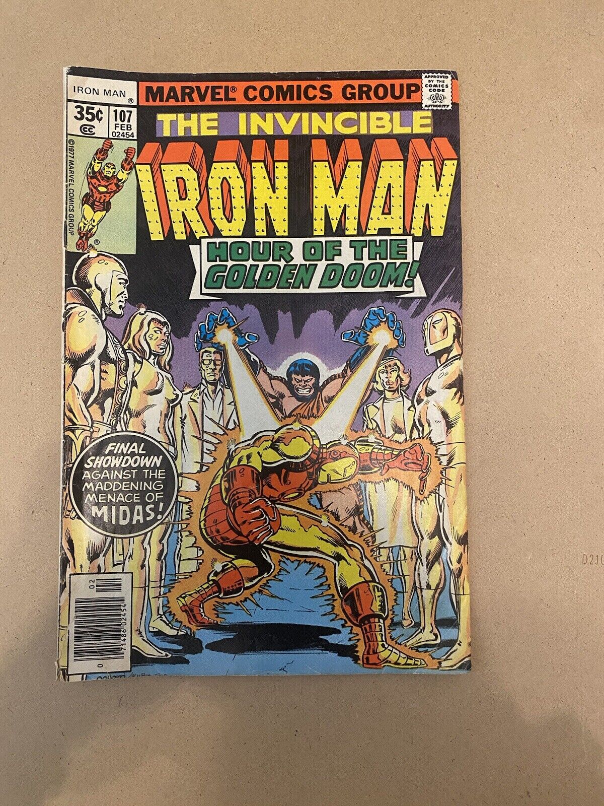 The Invincible Iron Man: Hour Of The Golden Doom Comic Book #107 (1978)