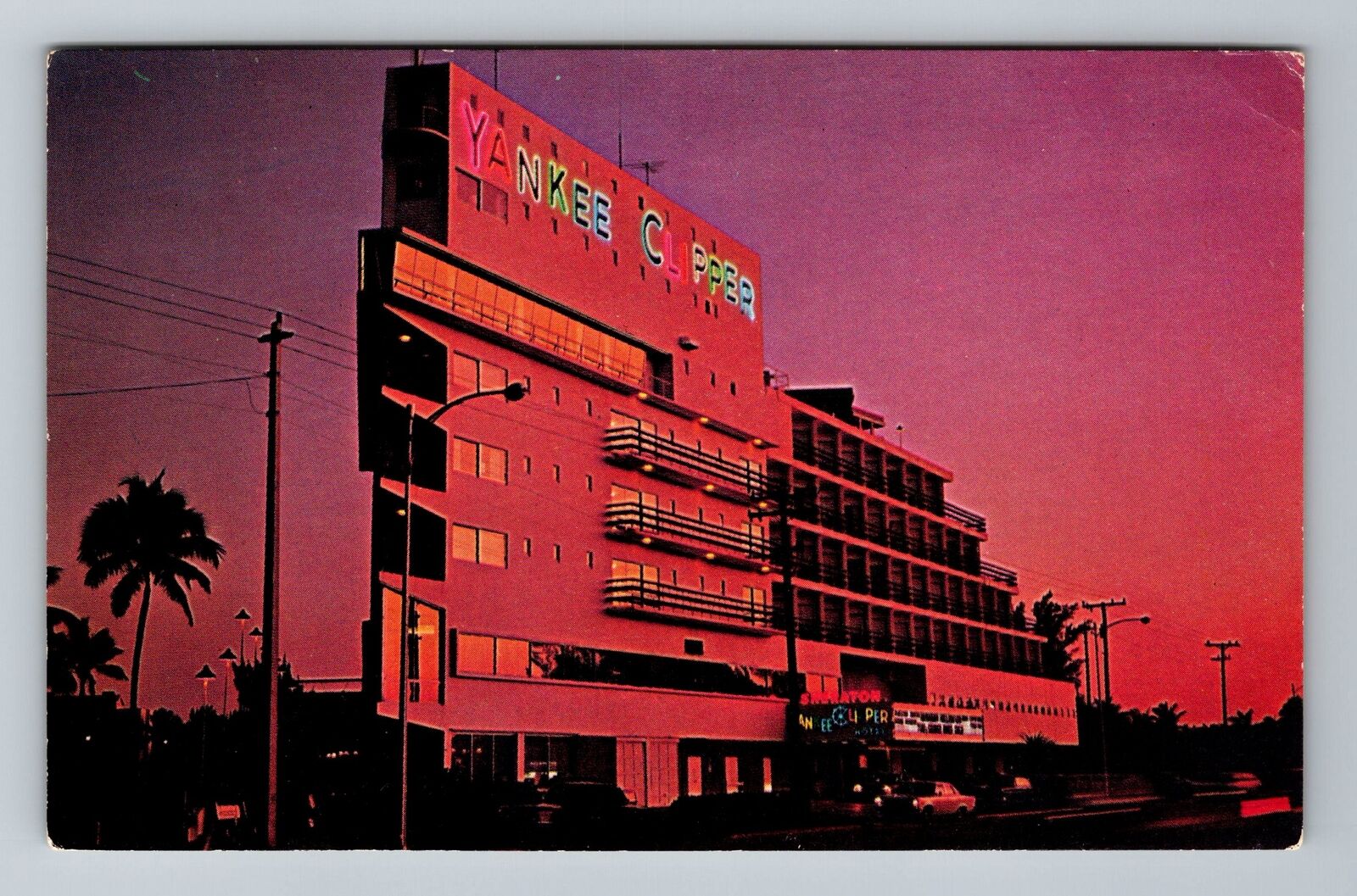 Fort Lauderdale FL-Florida, The Yankee Clipper Hotel, Vintage Postcard