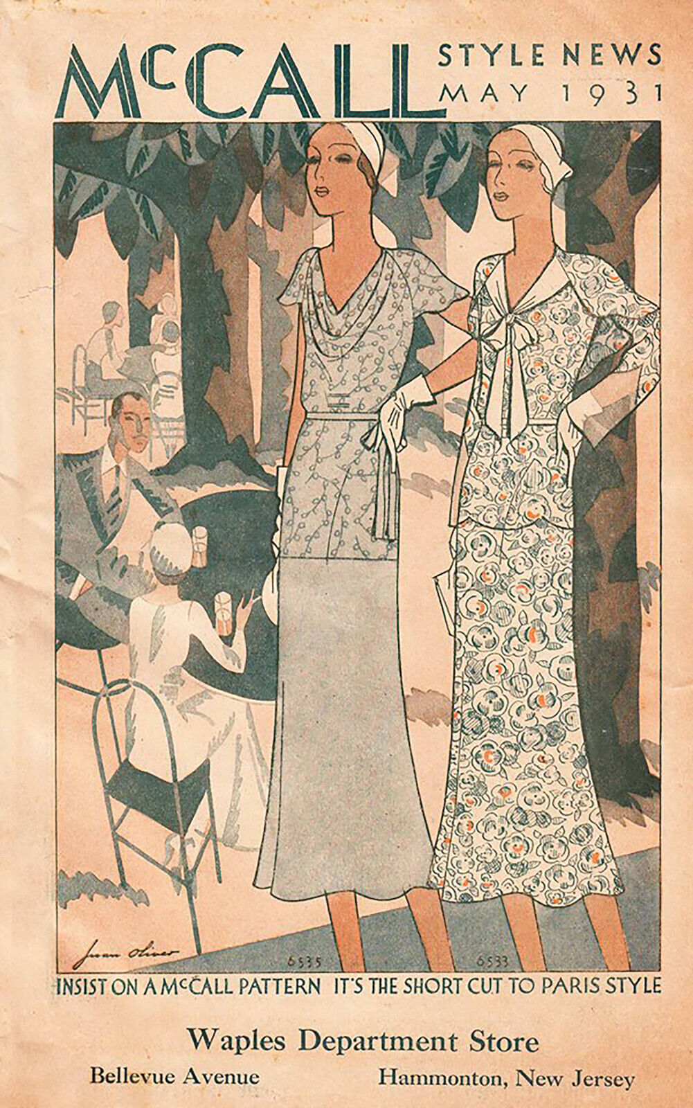 Ebook on CD McCall Fashion News 30 Page Flyer May 1931 Sewing Pattern Catalog